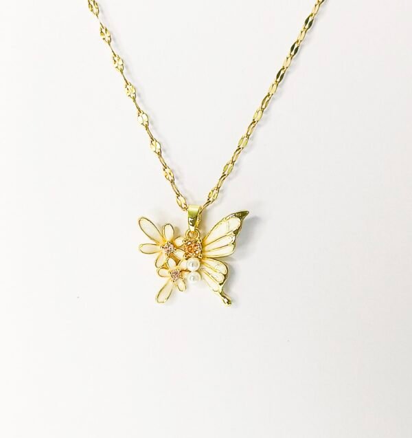 White Butterfly Pendant