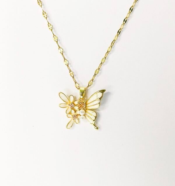 White Butterfly Pendant