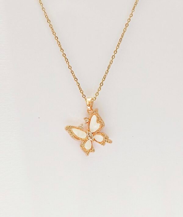 Rose Gold Crystals Butterfly