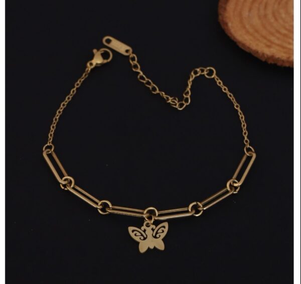 Butterfly chain bracelet