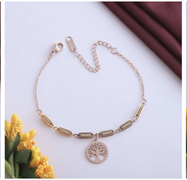 Golden branch bracelet