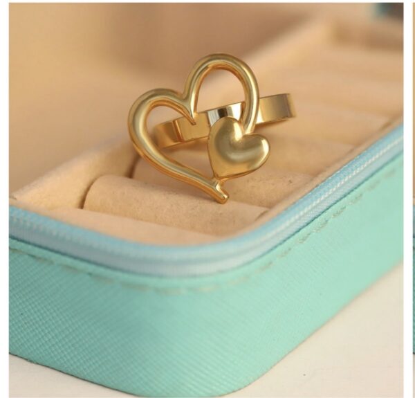 Double heart ring
