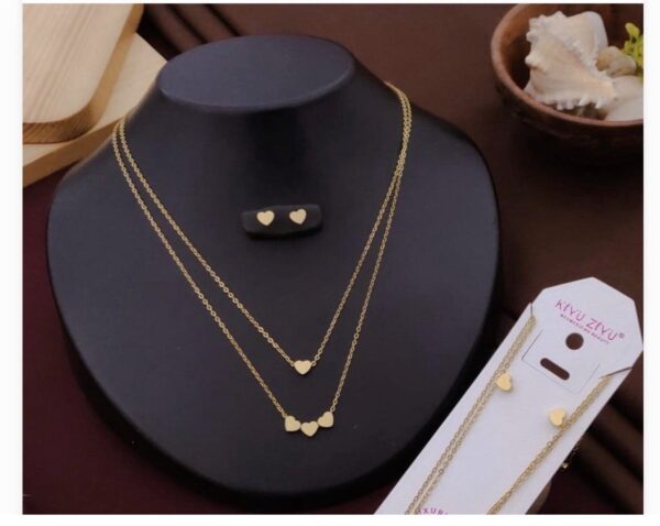 Double layer cute heart - Set