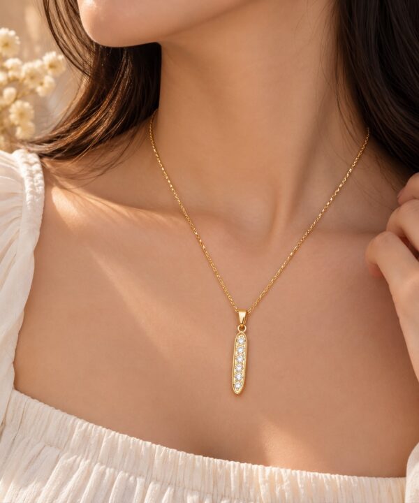 Crystal Bar Necklace