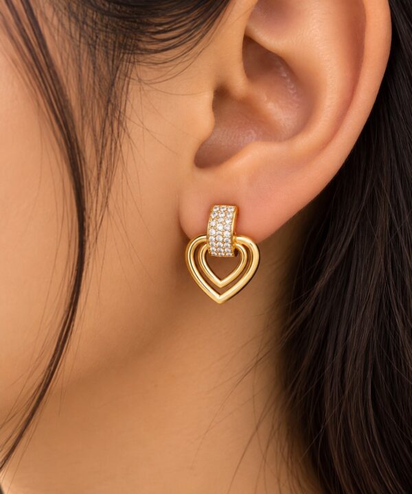 Double Heart Earring