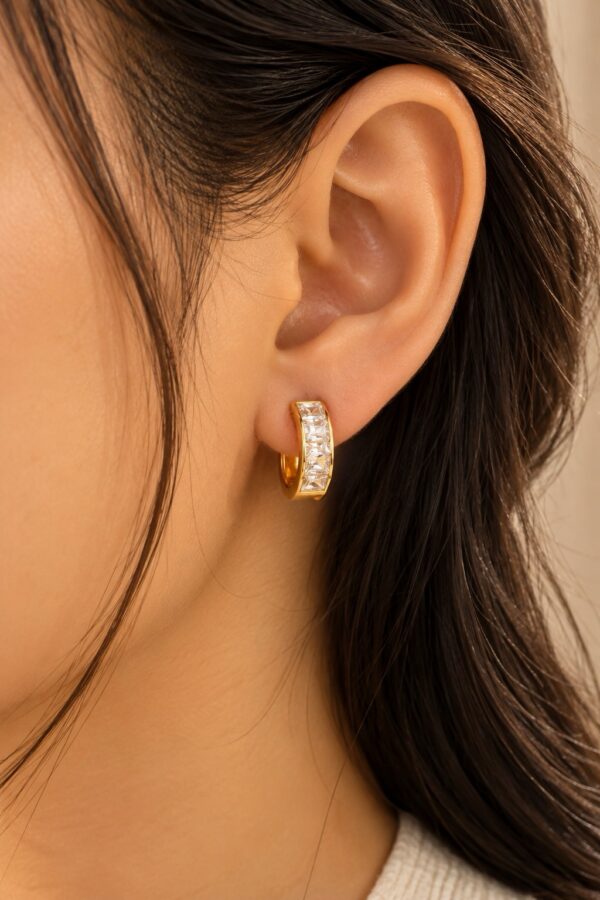 Crystal Hoop Earrings