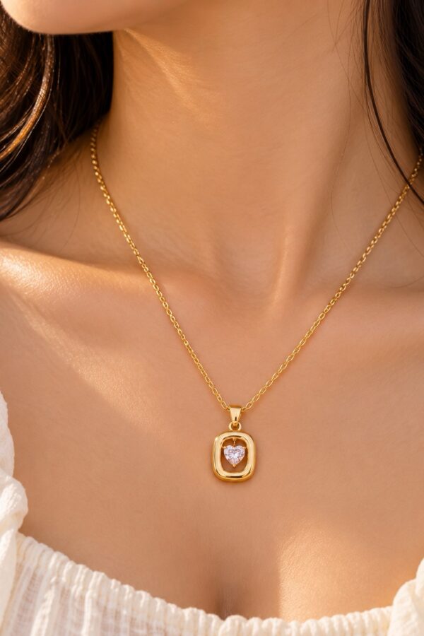 Floating Heart Necklace